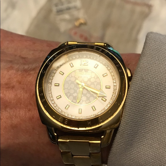 Coach Gold Tone Watch - Picture 3 of 8